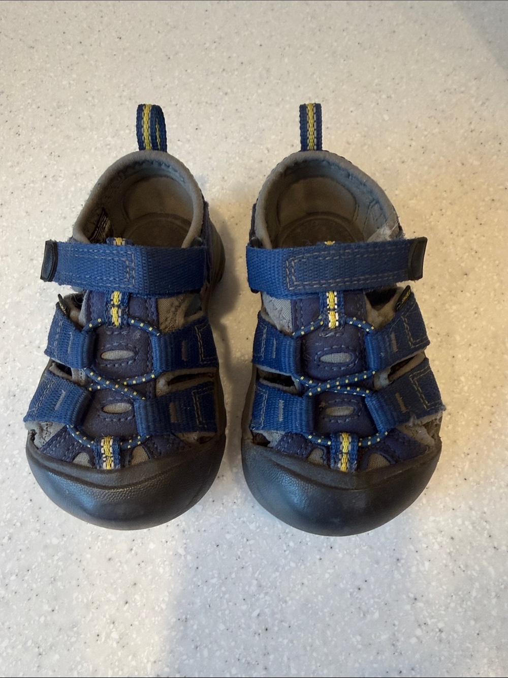 Keen Navy Blue and Yellow Kids Closed-Toe Sandals